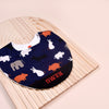 Handmade Bib - Animal Parade (Navy)