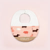 Handmade Bib - Animal Adventure (Pinky)