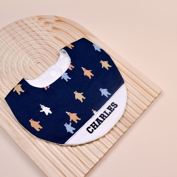 Handmade Bib - Beary Bright