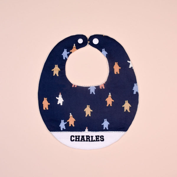Handmade Bib - Beary Bright