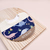 Handmade Bib - Dino Trail (Navy)