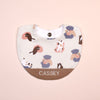 Handmade Bib - Whiskers Waffle