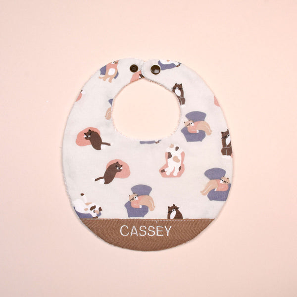 Handmade Bib - Lazy Whiskers
