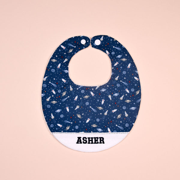 Handmade Bib - Midnight Orbit