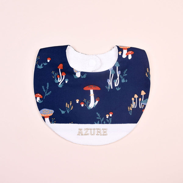 Handmade Bib - Mushroom Meadow