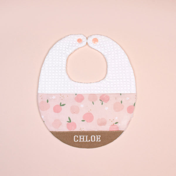 Handmade Bib - Peach Blossom