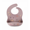 Printed Bib - Pink Rainbow
