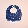 Handmade Bib - Rocket Dreams (navy)