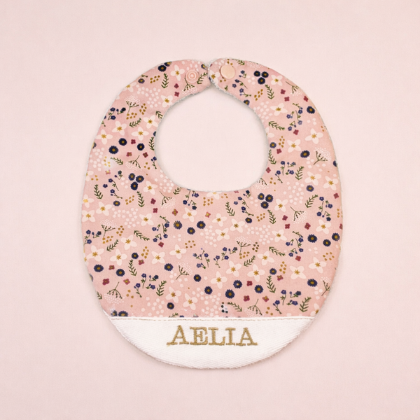 Handmade Bib - Vintage Petals