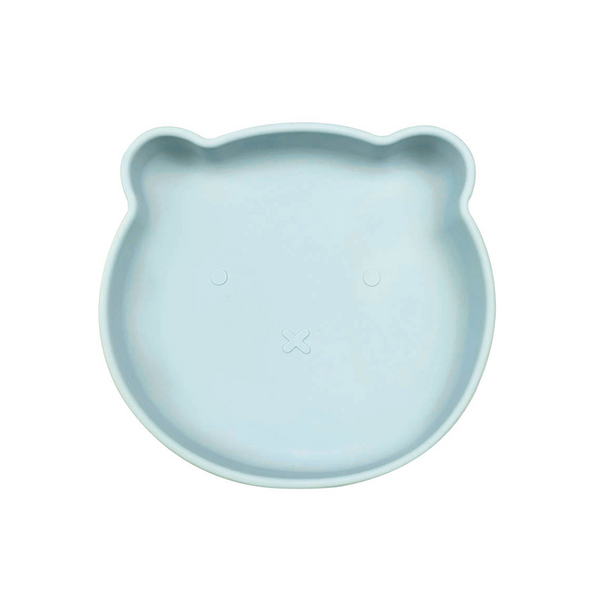 Bear Silicone Plate - Blue