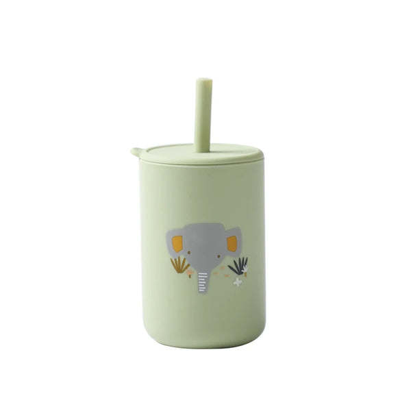 Sippy Cup - Light Green Elephant