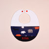 Handmade Bib - Animal Adventure (Navy)