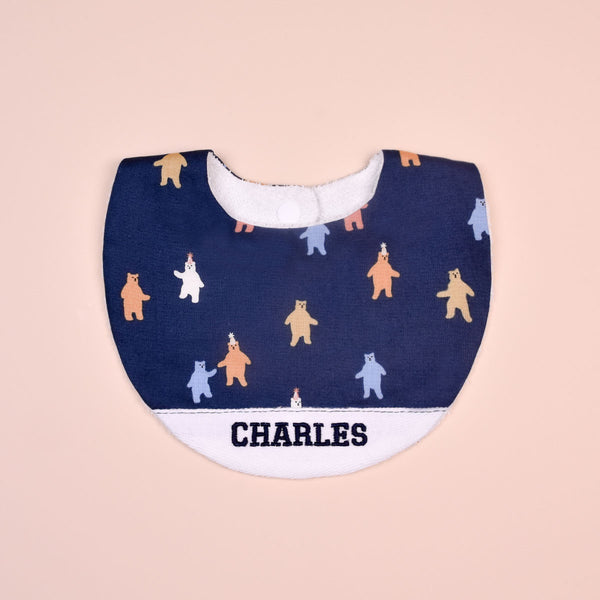 Handmade Bib - Beary Bright
