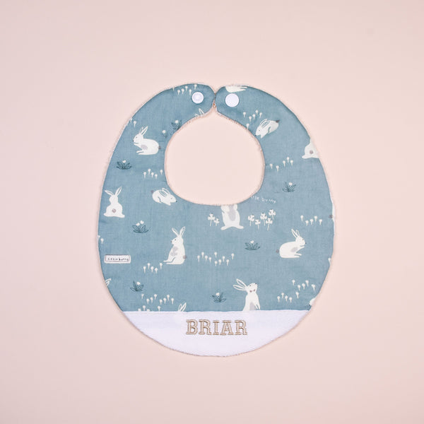 Handmade Bib - Bunny Tales (Green)