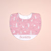 Handmade Bib - Bunny Tales (Pink)