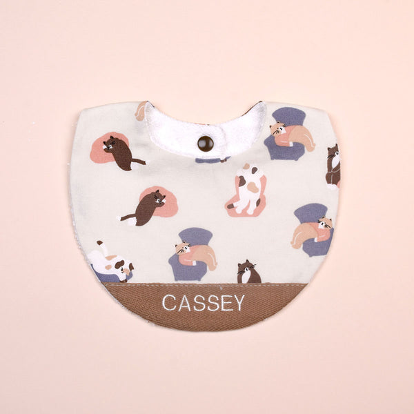 Handmade Bib - Whiskers Waffle