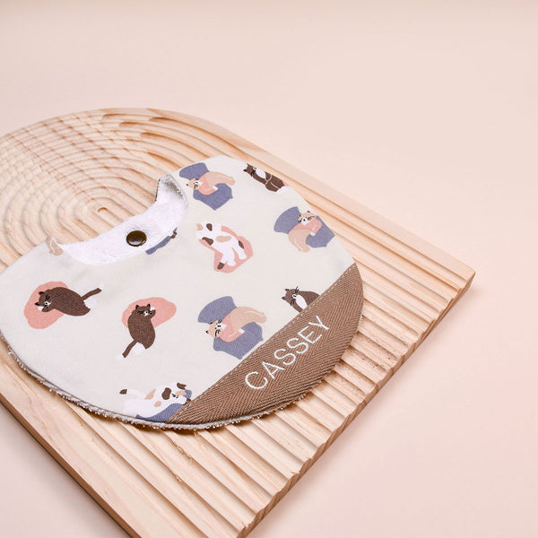 Handmade Bib - Lazy Whiskers