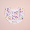 Handmade Bib - Lilac Garden