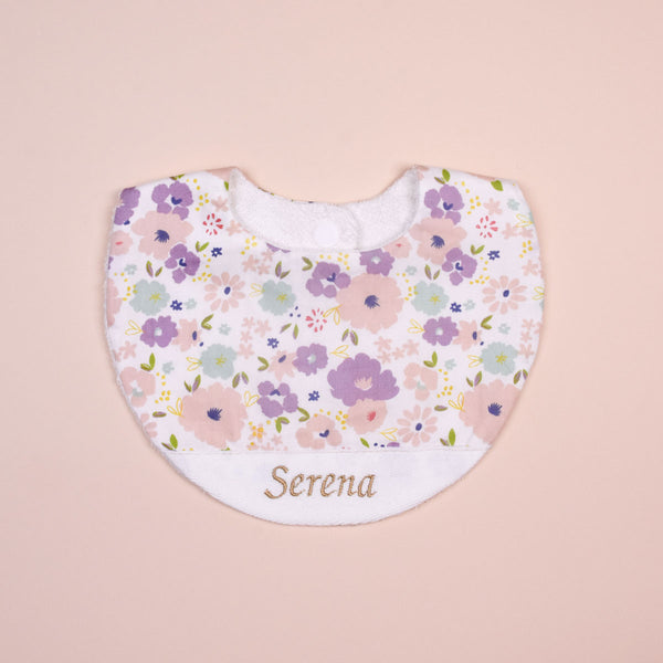 Handmade Bib - Lilac Garden