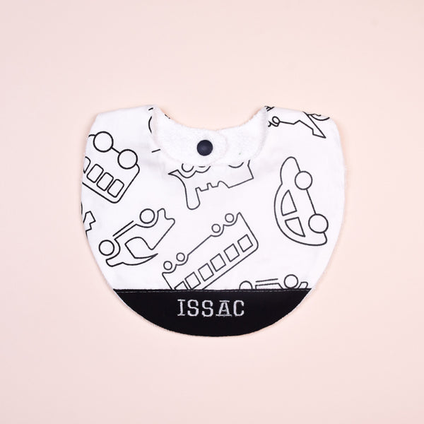 Handmade Bib - Little Driver