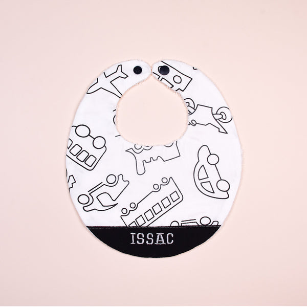 Handmade Bib - Little Driver