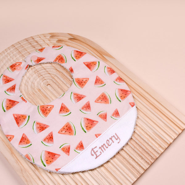 Handmade Bib - Melon Muncher