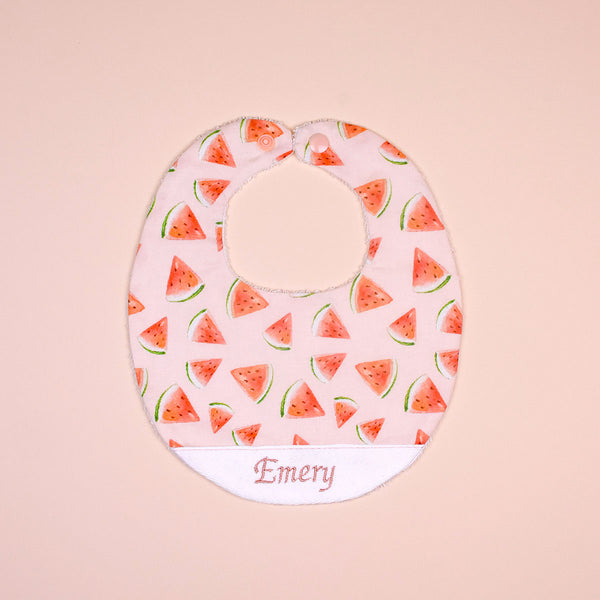 Handmade Bib - Melon Muncher