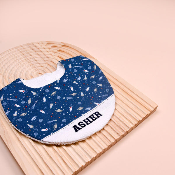 Handmade Bib - Midnight Orbit