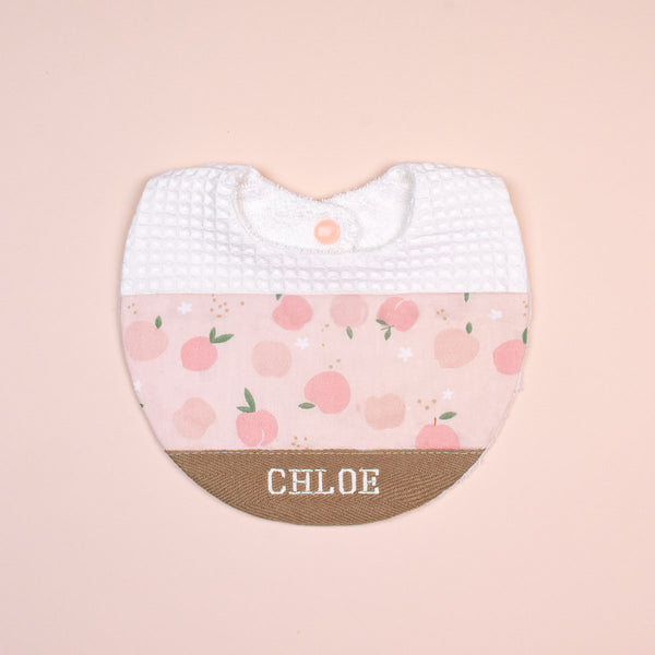 Handmade Bib - Peach Blossom