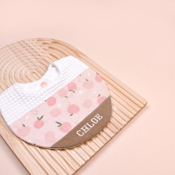 Handmade Bib - Peach Blossom