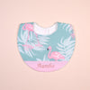 Handmade Bib - Pink Flamingo
