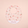 Handmade Bib - Pretty as Peach