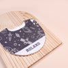 Handmade Bib - Rocket Dreams (charcoal)