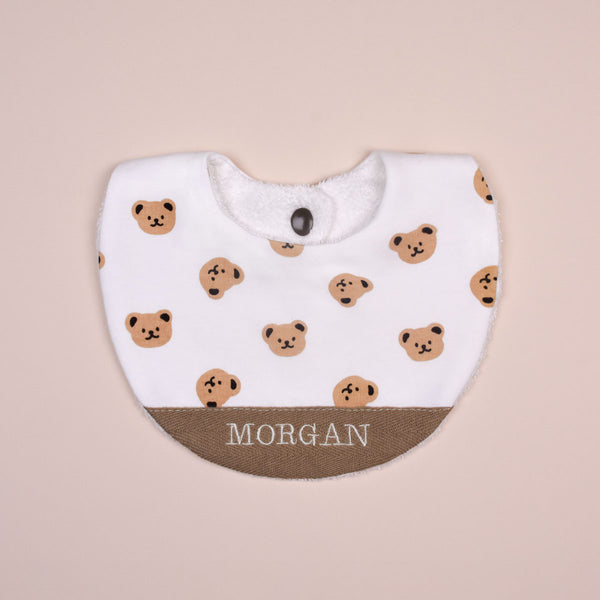 Handmade Bib - Teddy Times