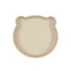 Bear Silicone Plate - Cream