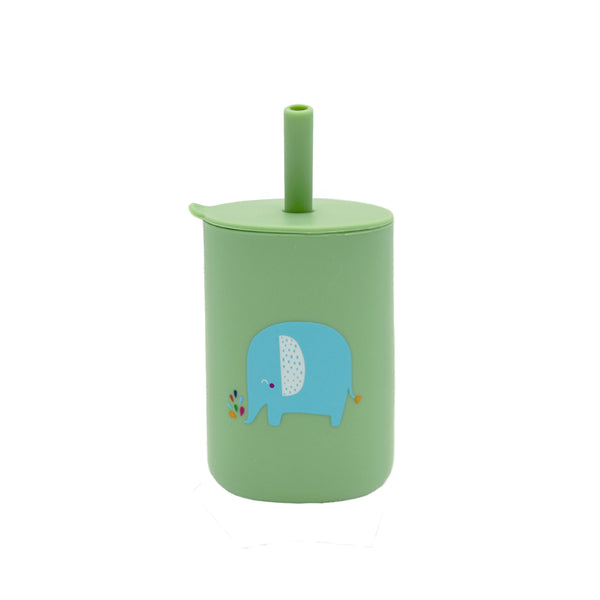 Sippy Cup - Green Elephant